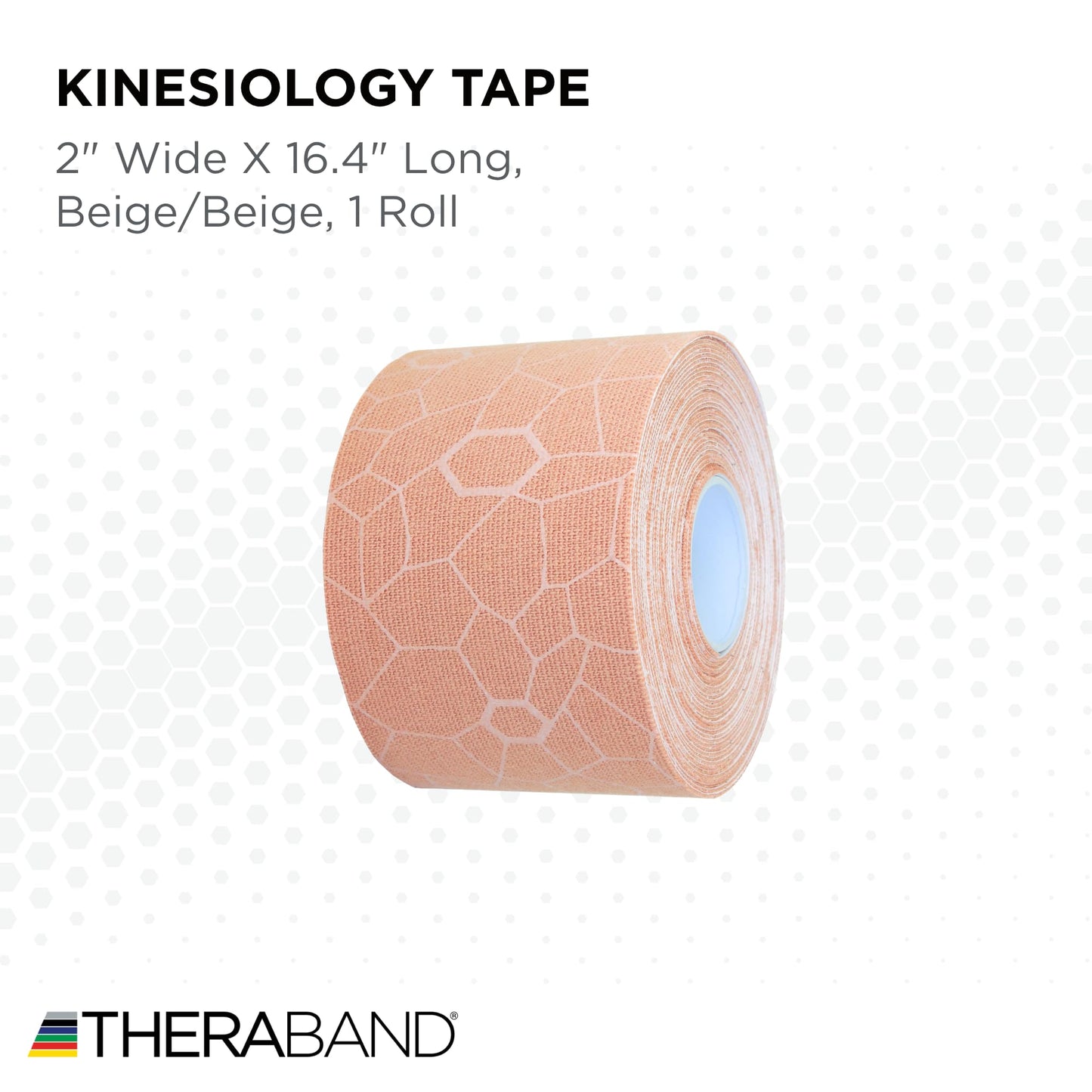 THERABAND Kinesiology Tape, Roll, with XactStretch Indicatorsv Water Resistant, Cut-to-Length