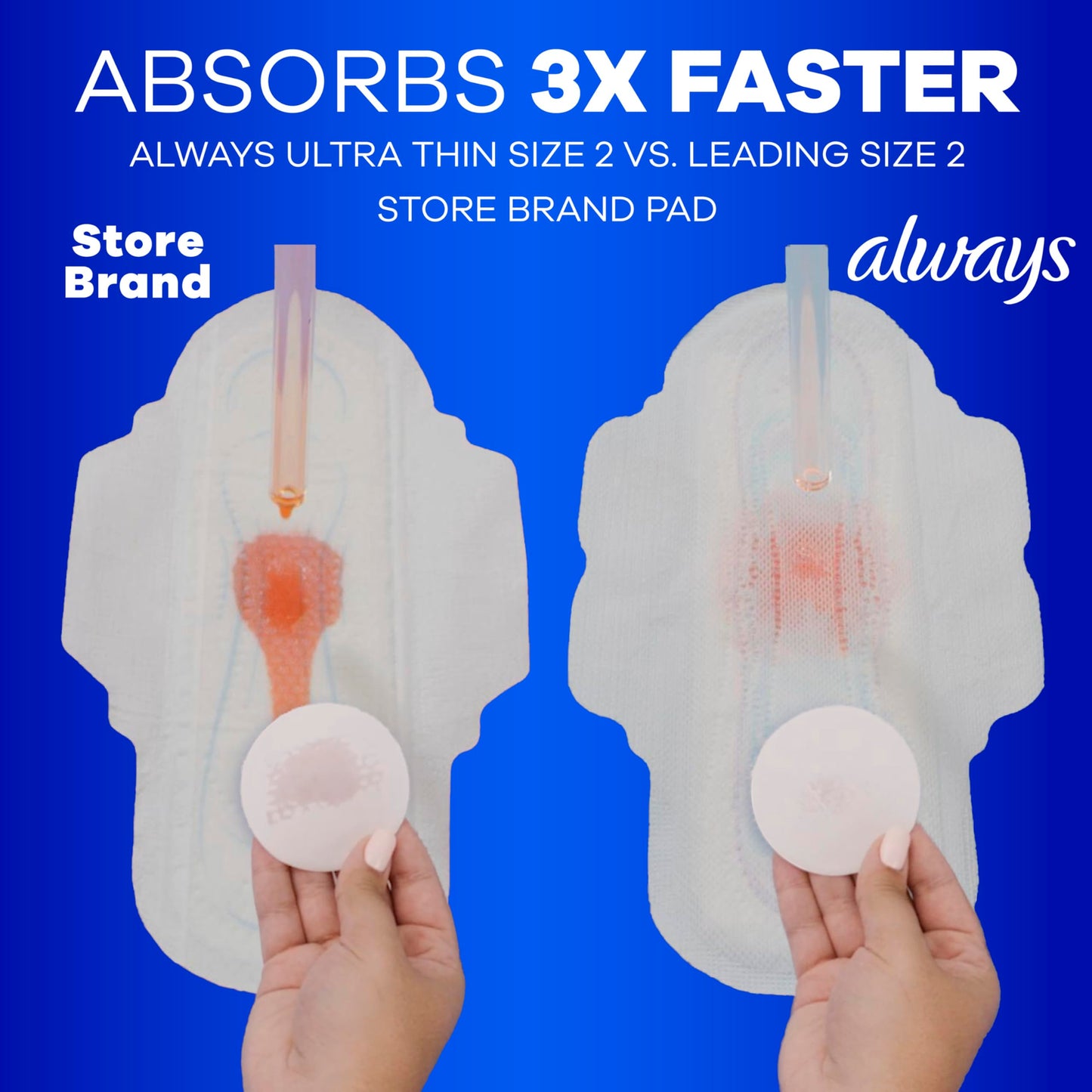 Always Ultra Thin Pads Duo Pack, Feminine Pads with Wings for Women, Size 2 Long Super and 4 Overnight Absorbency, Unscented, Up to 100% Leak-Free Protection, 44 CT