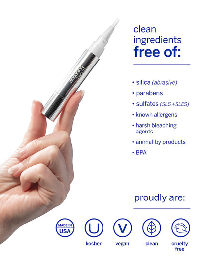 Supersmile Whitening Bolt - Teeth Whitening Pen - Stain Remover & Teeth Whitener w/Sealant Protector - Minty Fresh