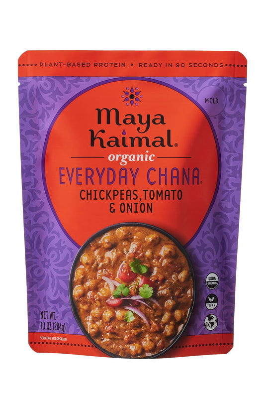 MAYA KAIMAL Organic Everyday Chana with Tomato + Onion, 10 OZ
