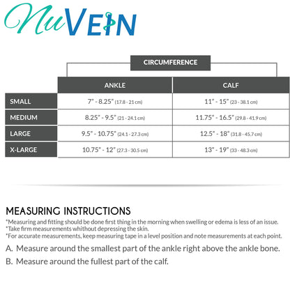 NuVein Sheer Compression Stockings, 15-20 mmHg Support, Women's Dot Pattern Nylons, Knee High, Closed Toe, Espresso, Large