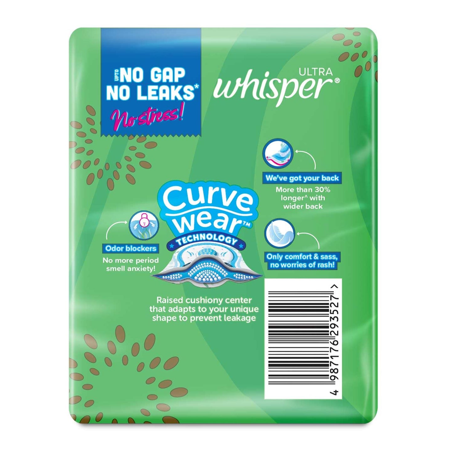 Whisper Ultra Clean XL+ 7 Pads Sanitary Napkins for Women (317mm)
