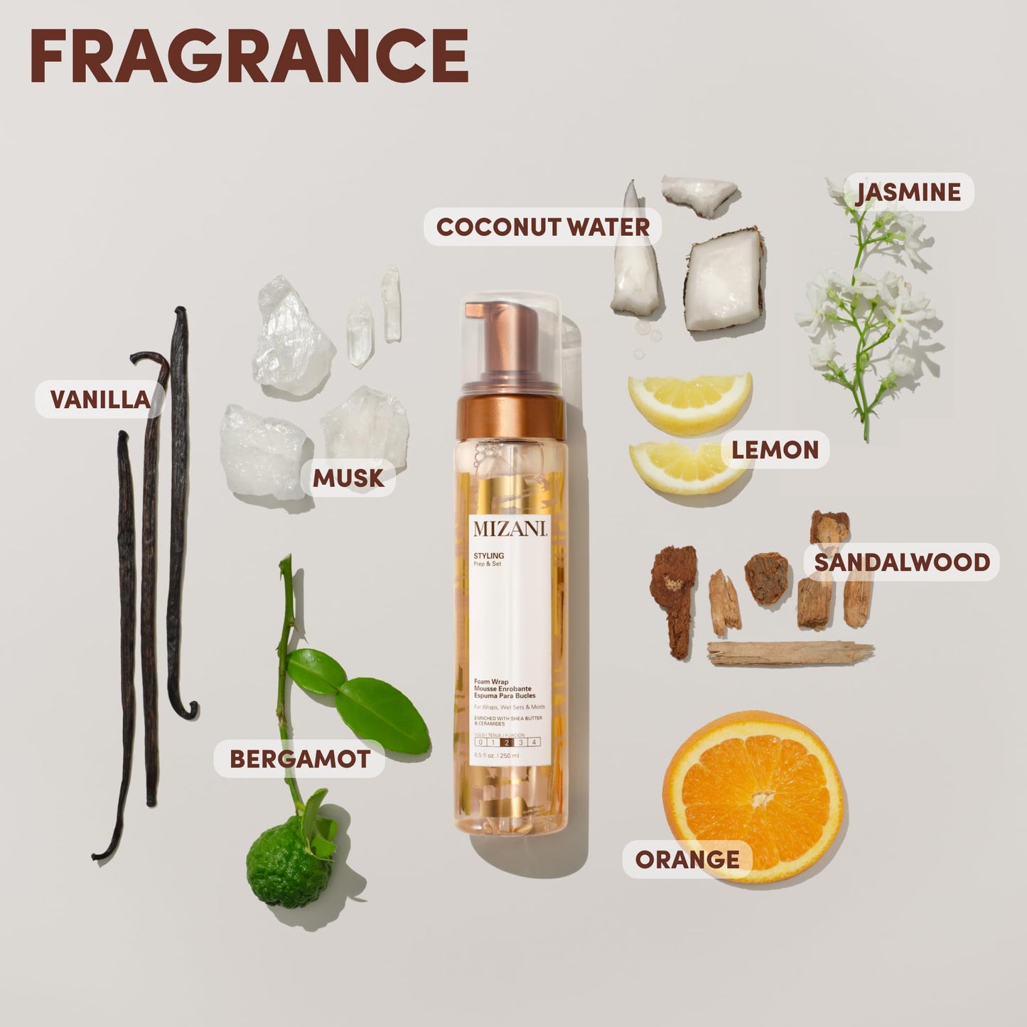 Mizani Foam Wrap Curly Hair Styling Foam - Anti Frizz Moisturizing Hair Mousse with Shea Butter, Smooth and Shine, Non-Greasy, Silicone-Free, Free from Drying Alcohols