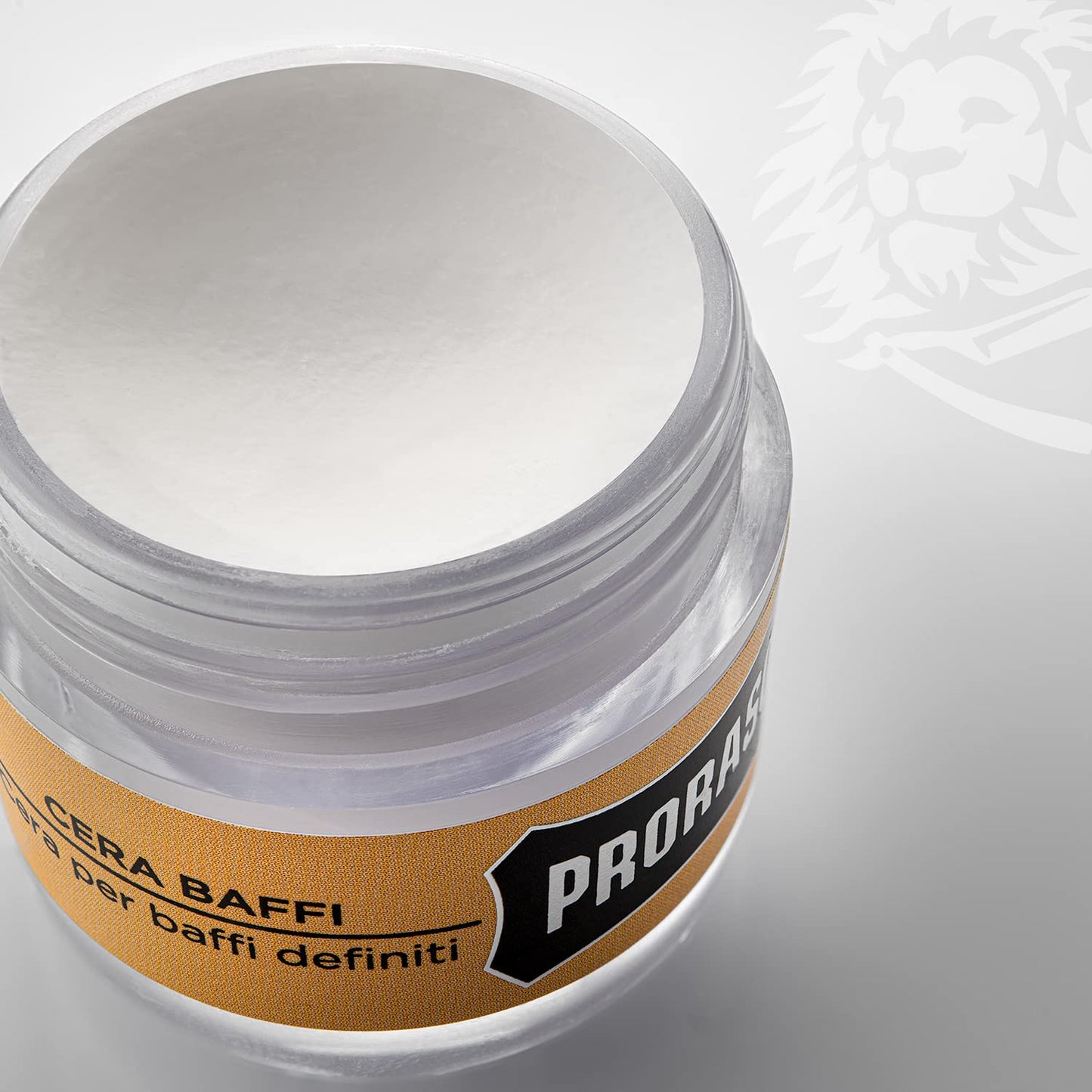 Proraso Medium Hold Moustache Wax - Natural Finish Beard & Moustache Styling Wax - Cream-to-wax Formula - 0.5oz