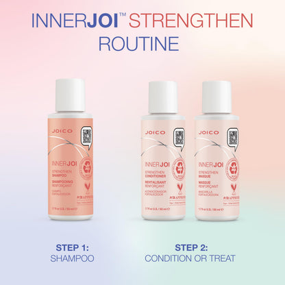 Joico InnerJoi Strengthen Oil Cream Masque | For Damaged, Color-Treated Hair | Sulfate & Paraben Free | Naturally-Derived Vegan Formula