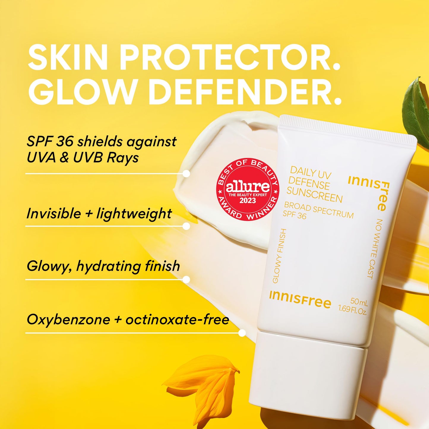 Innisfree Daily UV Defense SPF 36 – Korean Face Sunscreen, Invisible Finish, Broad Spectrum, No White Cast, Lightweight, Hydrating, Available in Gift Sets