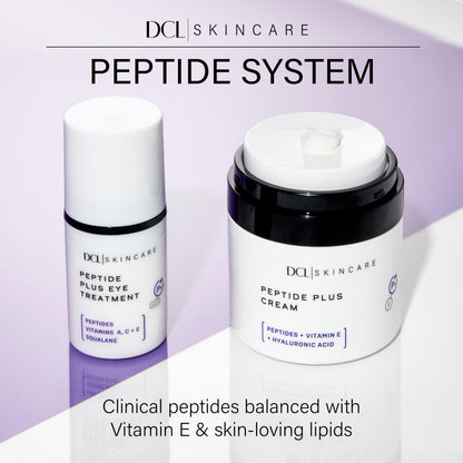 DCL Skincare Peptide Plus Cream with 7 Peptides for Hydration & Skin Barrier Support, 1.7 fl oz