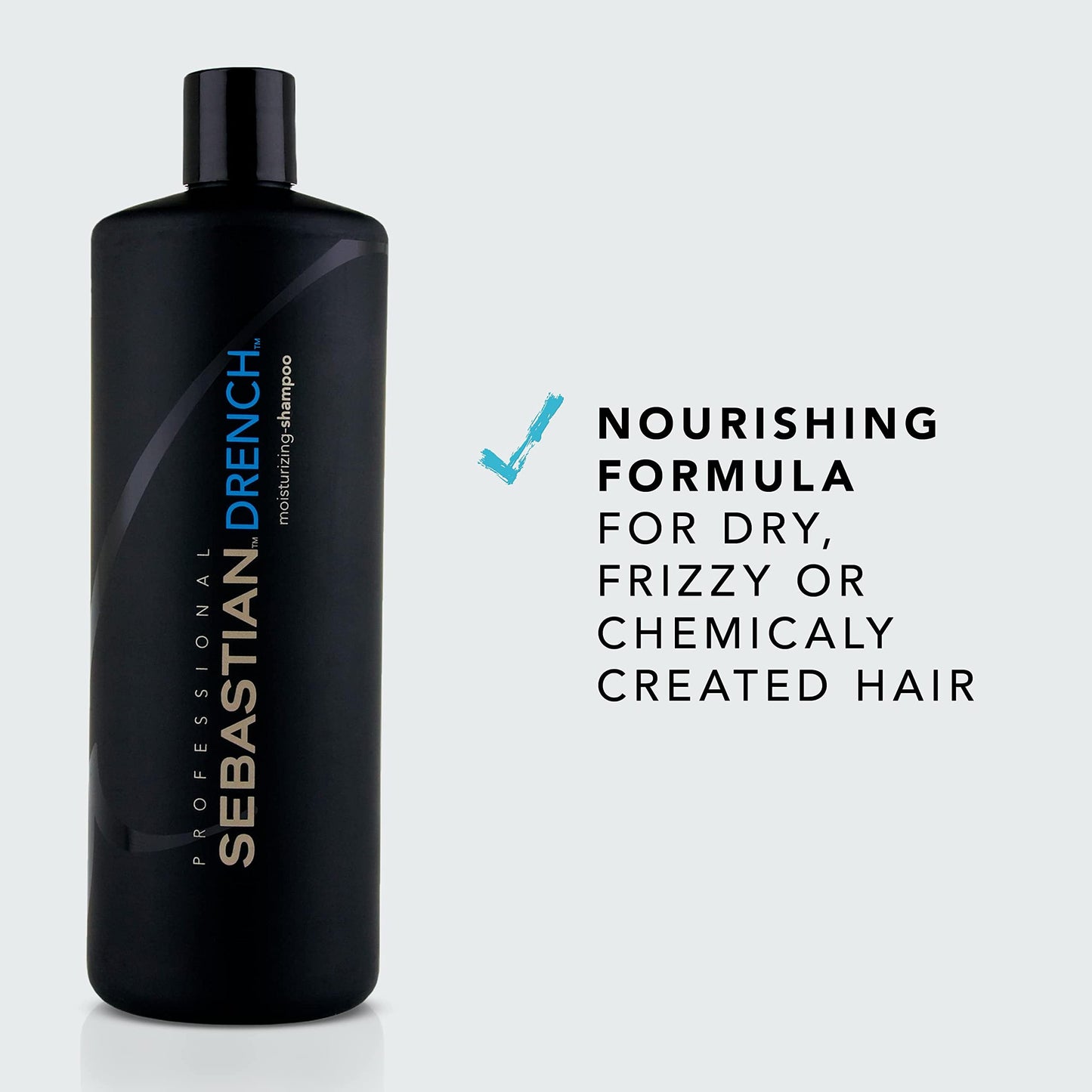 Sebastian Professional Drench Shampoo| Deep Moisturizing for Dry, Frizzy & Chemically Treated Hair