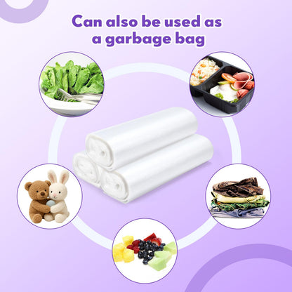 600 Pcs/ 2 Roll Sanitary Napkin Receptacle Liner, Sanitary Napkin Disposal Bags Feminine Hygiene Disposal Bags Women Personal Supplies for Tampon Bathroom, 11.81 x 15.63 Inch
