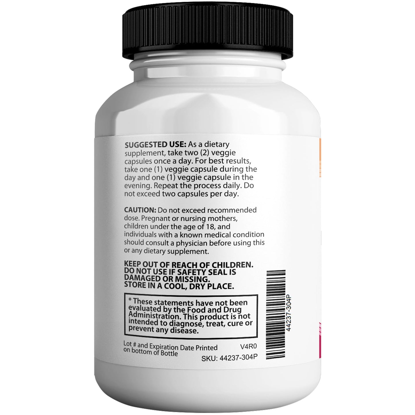 Juicy Peach Slippery Elm Bark Vaginal Dryness Moisturizer, Feminine Care for Women, End Vaginal Dryness with Slippery Elm Bark | Feminine Care for Vaginal Health, Made in USA, 60 Cap