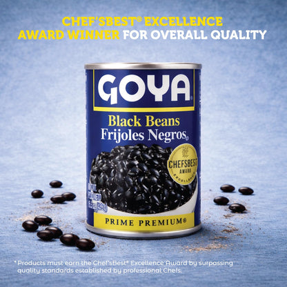 Goya Foods Black Beans, 15.5 Ounce (Pack of 8)
