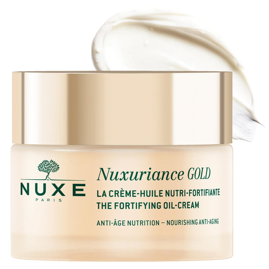Nuxe Nuxuriance Gold Nutri-Fortifying Oil-Cream, Anti-Aging, Redensifying, Illuminating Face Moisturizer with Hyaluronic Acid & Nutri-Restorative Complex, 1.7 Fl Oz