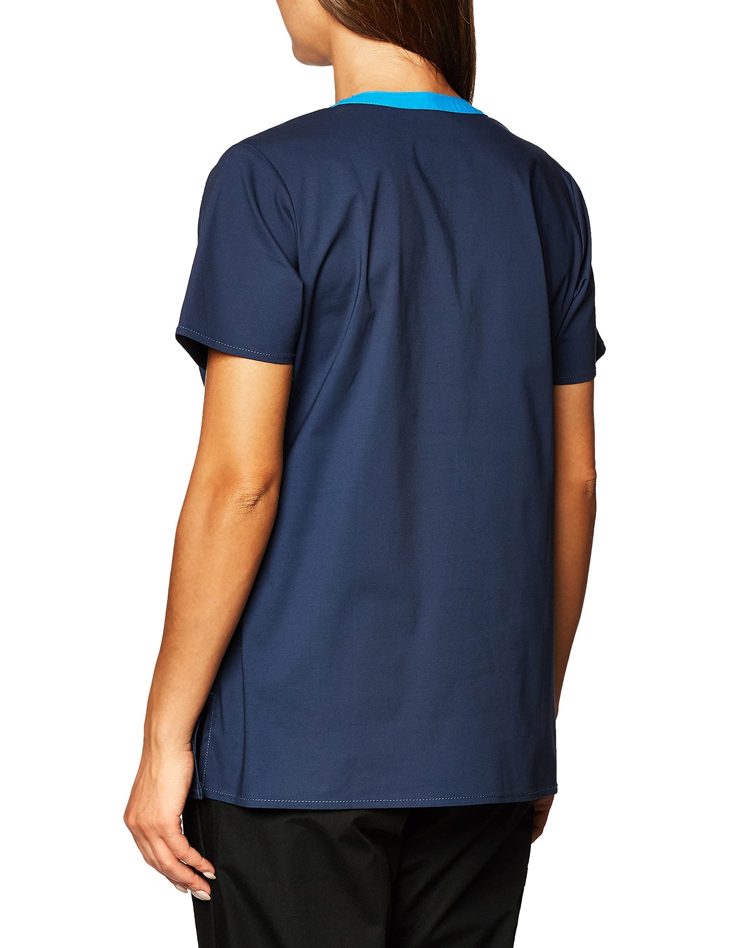 WonderWink Women's Wonderflex Patience Scrub Top, Navy, Small