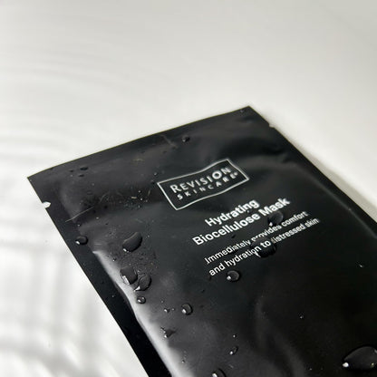 Revision Skincare Hydrating Biocellulose Mask, Soothing Treatment for Sensitive, Dry, and Irritated Skin, Reduces Discomfort and Enhances Skin Barrier Recovery, 1 Sheet