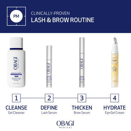 Obagi Nu-Cil Eyebrow Boosting Serum - Ultimate Eyebrow Growth Serum with Hyaluronic Acid - Dermatologist Approved for Thin, Patchy & Over-Tweezed Eyebrows - Fast Absorbing - 6ml