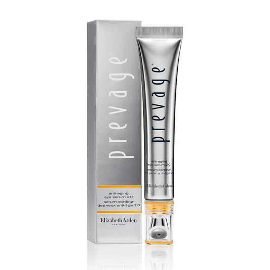 Elizabeth Arden PREVAGE Under Eye Serum 2.0, Anti Wrinkle Serum with Cooling Tip, Fixes Crow's Feet, Puffiness, Dark Circles, and Loss of Radiance and Firmness, Safe for All Skin Types, 0.6 oz Tube
