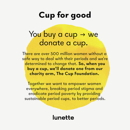 Lunette Menstrual Cup Reusable BPA Free Period Cup with 12-Hour Leak Free Comfort - Soft 100% Medical-Grade Silicone - Eco-Friendly Pad & Tampon Alternative – Vegan - Made in Finland - Size 2 Blue