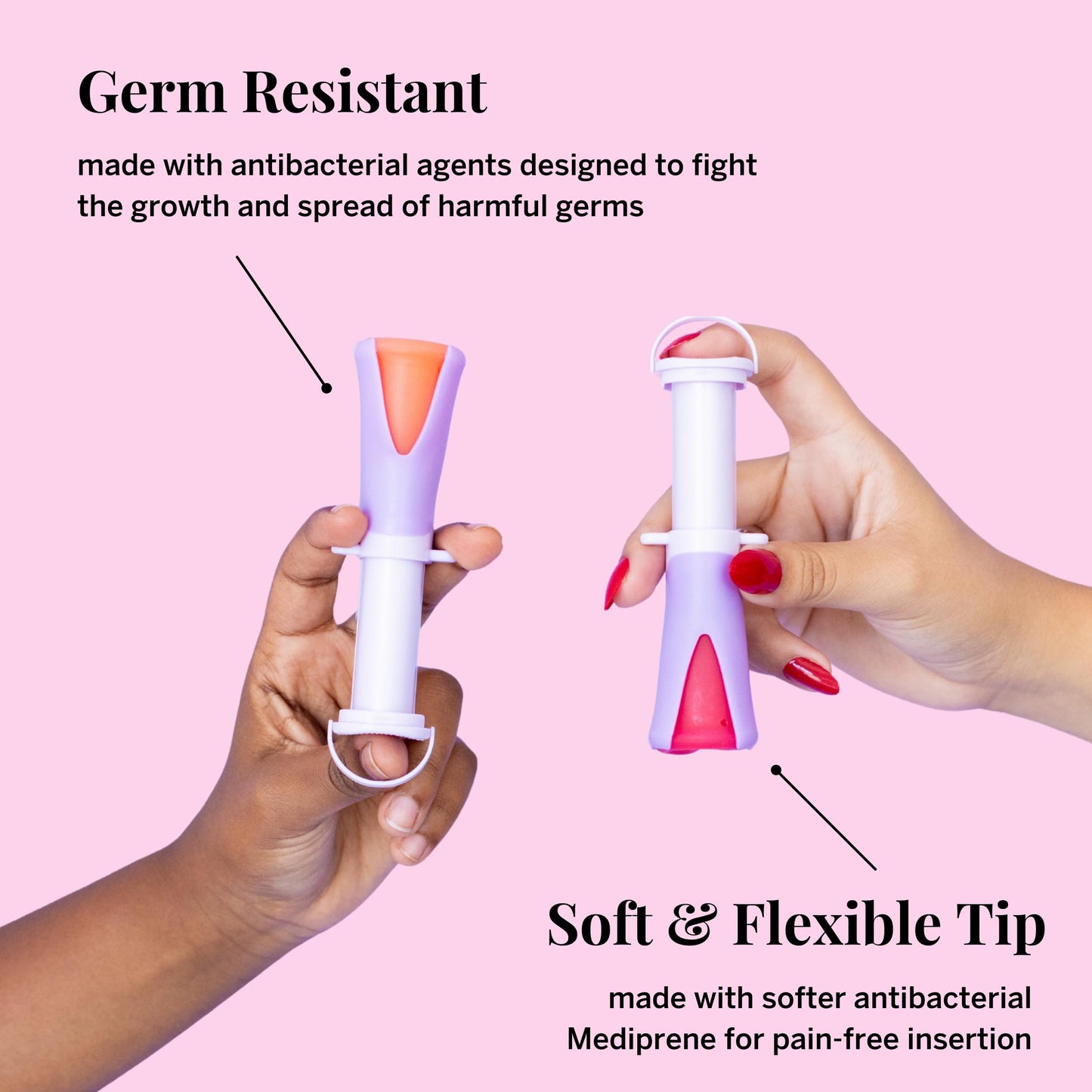 Pixie Menstrual Cup Collection - Inserts Like a Tampon™ - 2 Reusable Period Cups with Applicator, Sterilizer, Feminine Wash & Totes - All-in-One Easy Period Solution for Feminine Care