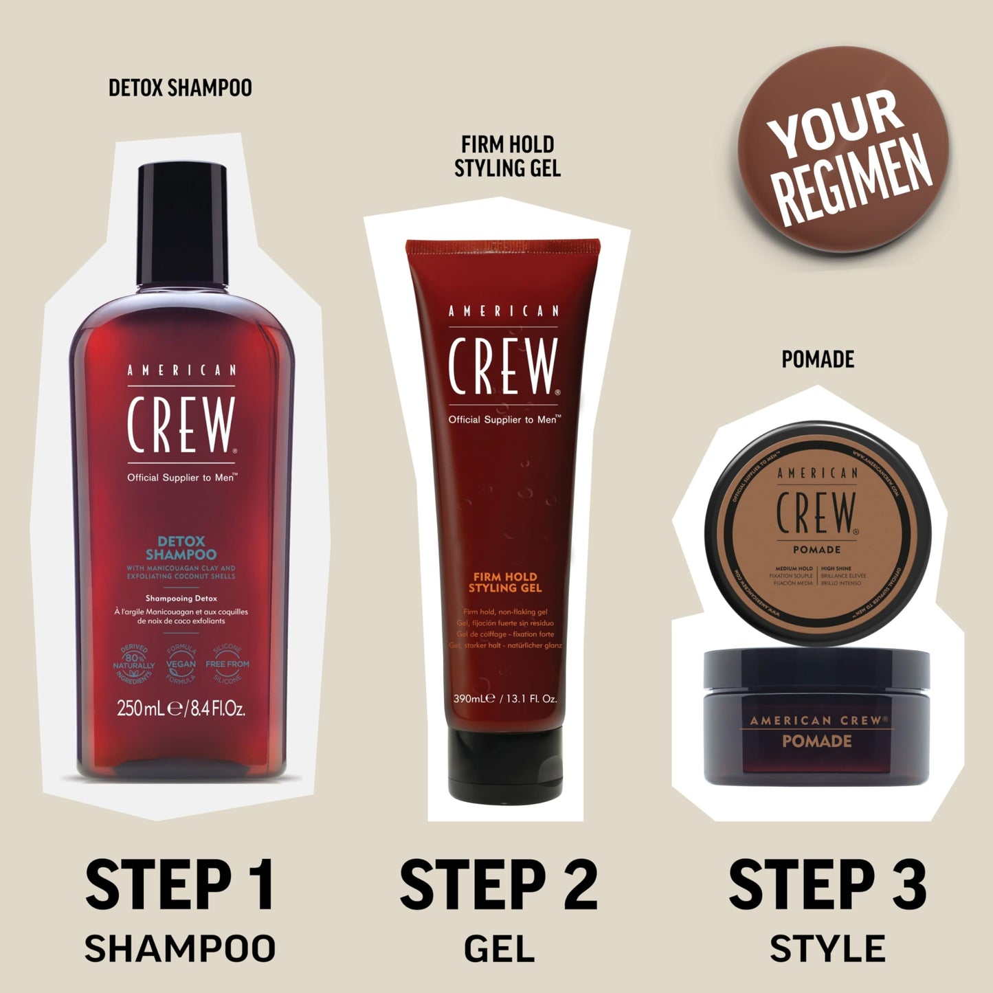 American Crew Men's Hair Spray, Variable Hold Grooming Styling Product, 8.45 Fl Oz