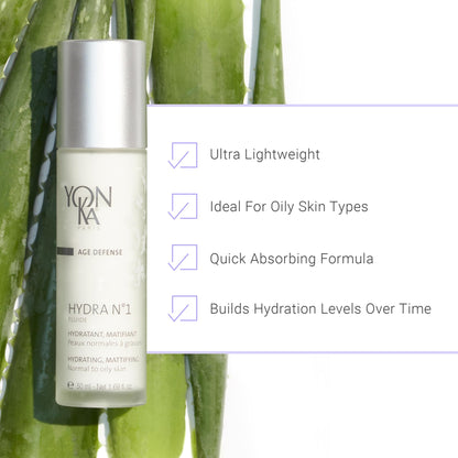 YON-KA AGE DEFENSE HYDRA NO. 1 FLUIDE Hydratante, Reparatrice Fluid (1.7 Ounce / 50 Milliliter) - Non-Greasy Hydrating Fluid Designed For Oily Skin Types