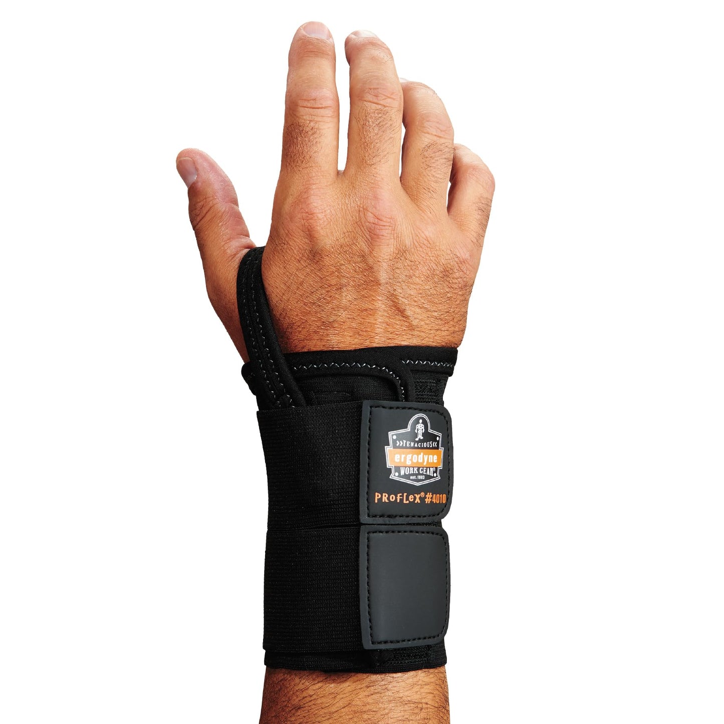 Ergodyne - 70026 ProFlex 4010 Double-Strap Right Wrist Support, Black, Large