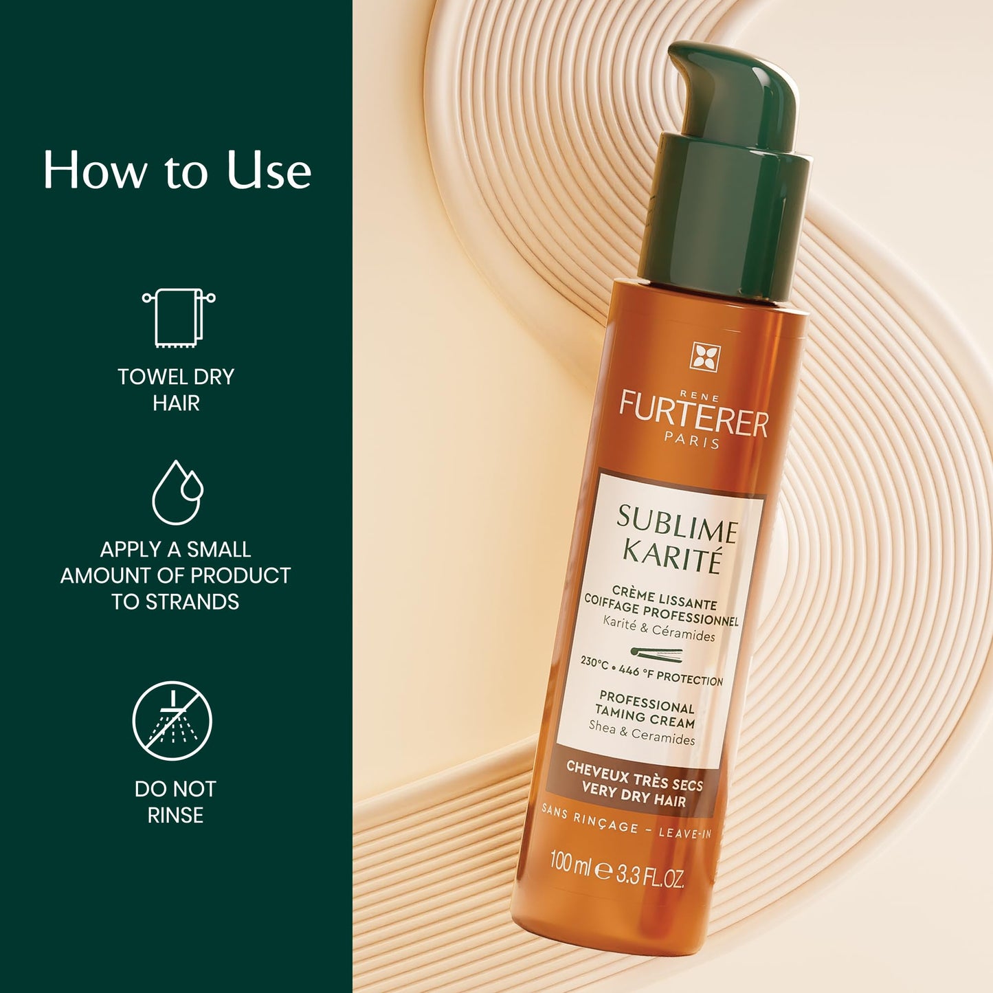 Rene Furterer Sublime Karité Professional Taming Cream - Shea butter, Ylang-Ylang Essential Oil & Ceramides