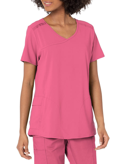 WINK Women's Women's Mock Wrap Scrub Top