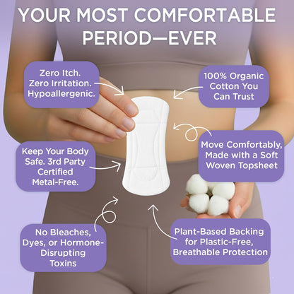 Organic Cotton Period Care Set: Tampons, Pads & Liners