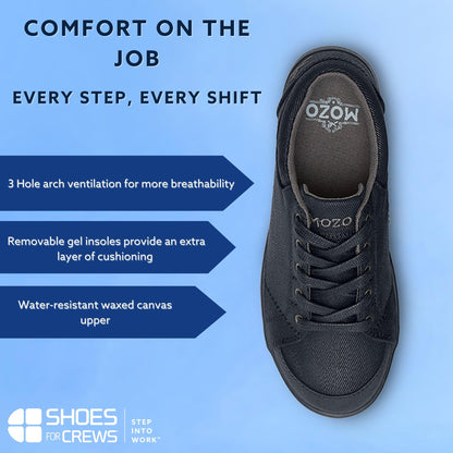 MOZO Women's Non-Slip Sneakers for Women - Comfortable, Women's Slip-Resistant Work Shoes for Chefs, Cooks, Bartenders & Restaurant Staff - Maven