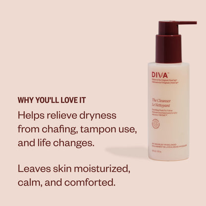 DIVA Cleanser - Gentle, Fragrance-Free & Plant-Based Formula for Daily Freshness - Help Maintain pH Balance - Helps Prevent Dryness & Moisture Loss - Helps Support Healthier Microbiome - 150 mL