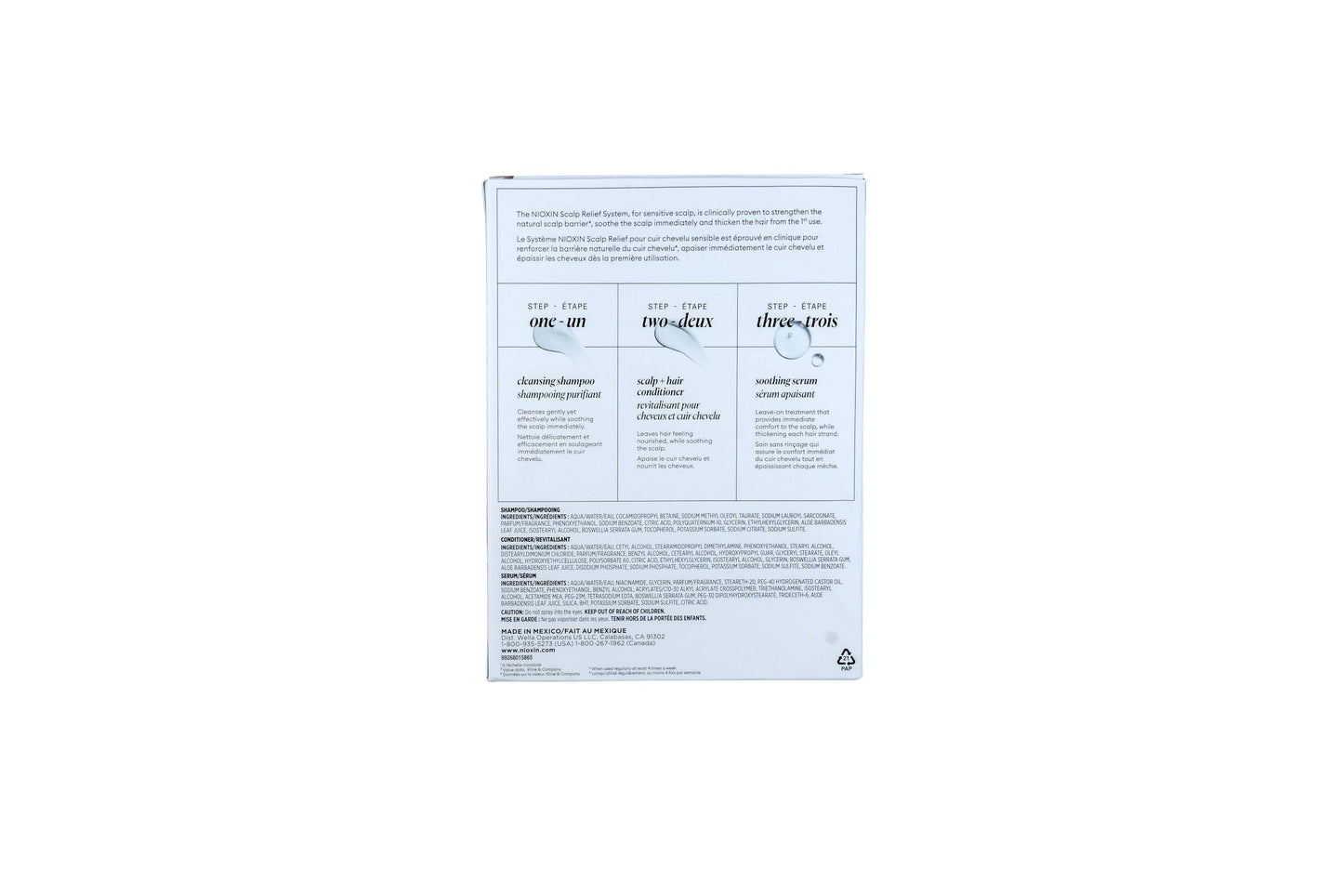 Nioxin Scalp Relief System Kit | For Sensitive Itchy Scalp | Made with Aloe Vera and Vitamin E | Trial Size