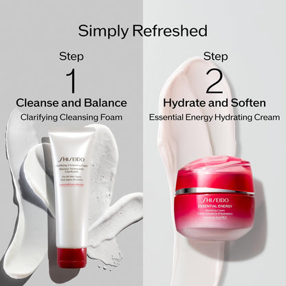 Shiseido Essential Energy Hydrating Cream Refill - 50 mL - Visibly Reduces the Look of Pores & Fine Lines - With Hyaluronic Acid - 24-Hour Hydration - Vegan - All Skin Types