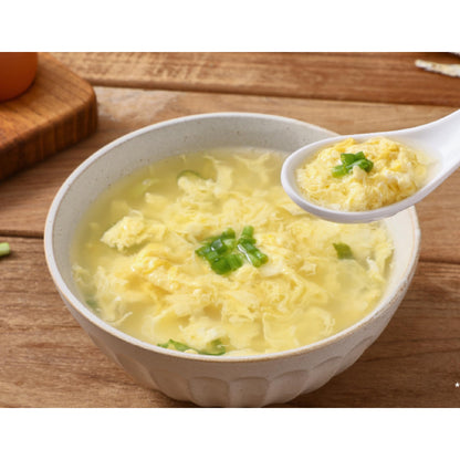 Otto-Gi Egg Drop Soup Mix - Anchovy Stock - Instant Freeze-Dried Soup Blocks - Ready in 1 Minute - Soft & Savory - Ideal for Travel/Hiking/Camping - Easy Preparation - Egg Flower Soup