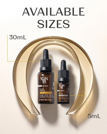 YONKA PARIS Serum Omega | Oil in Serum for Dry Sensitive Skin | Omegas 3 6 9 Lipo Restore Complex | Nourishes and Soothes Reactive Skin | Vegan Dermatologist Tested | Made in France
