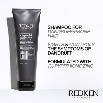 Redken Scalp Relief Dandruff Control Shampoo - Soothes Scalp & Controls Dandruff, Dermatologist Tested