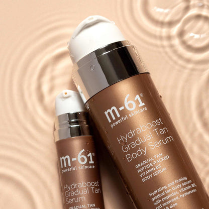 m-61 Hydraboost Gradual Tan Body Serum | Hydrating, Firming, Tanning Body Serum For A Sun-Kissed Glow. With Hyaluronic Acid, Vitamin B5, and Aloe. Unscented, Streak-Free - 3.8 Fl Oz