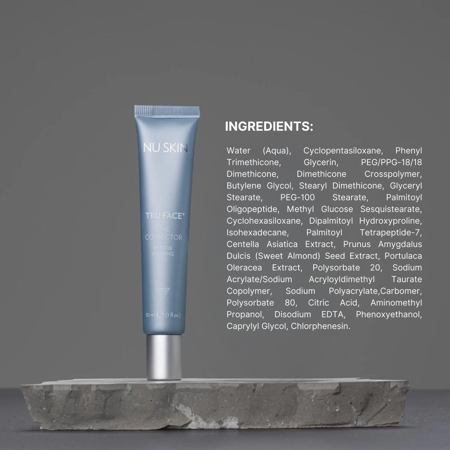 NuSkin Tru Face Line Corrector | Wrinkle Reducing Peptides | Aging for Fine Lines | Targets Mouth Lines & Forehead Wrinkles for Youthful, Smooth Skin | Put on before makeup & Face Wash | 1 Pack