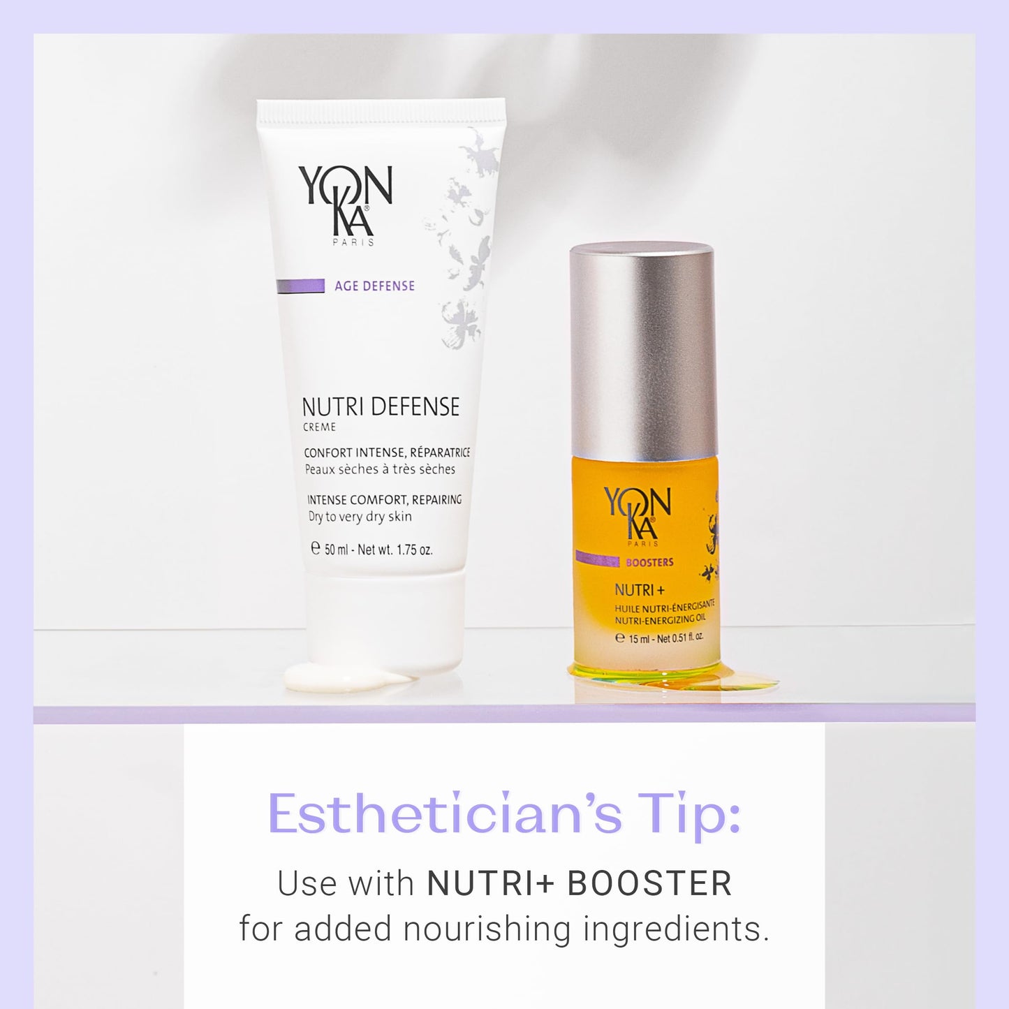 Yonka Nutri-Defense Creme, Nourishing Dry Skin Facial Moisturizer, Rich Shea Butter Treatment Cream with Prebiotics and Probiotics, Dry and Sensitive Skin, Paraben-Free