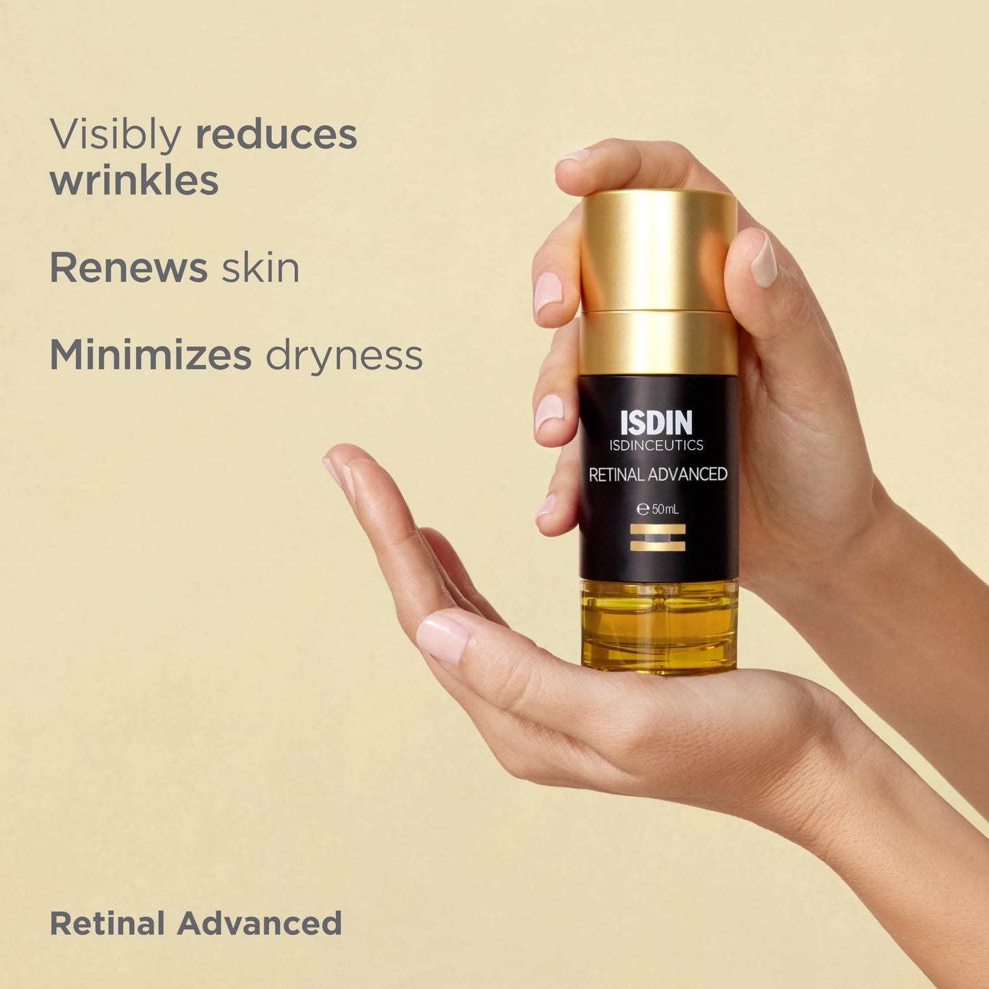 ISDIN Isdinceutics Retinal Advanced - Rejuvenating Facial Night Serum with Retinaldehyde and Melatonin 1.7 FL OZ (50 ml)