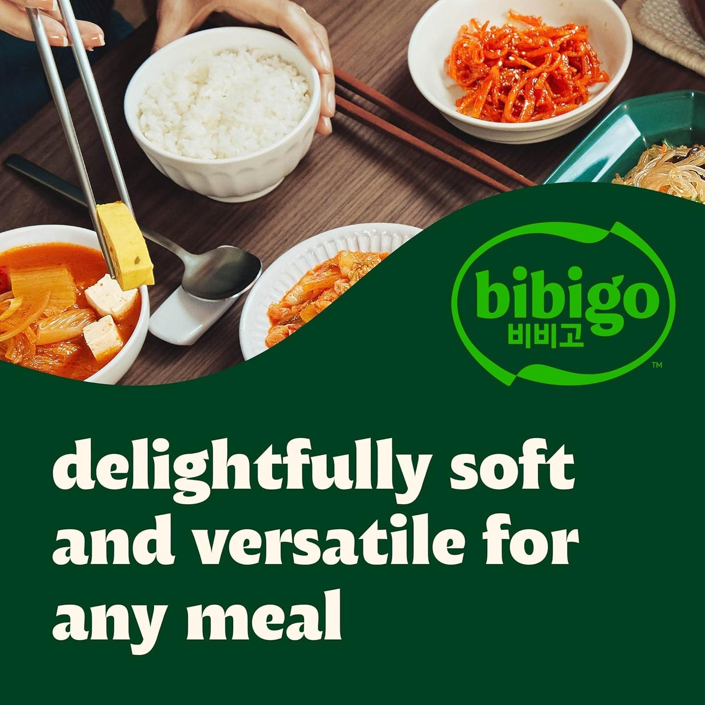 Bibigo Korean Sticky White Rice, Microwavable, Zero Trans Fat, 7.4 Ounce (Pack of 3)
