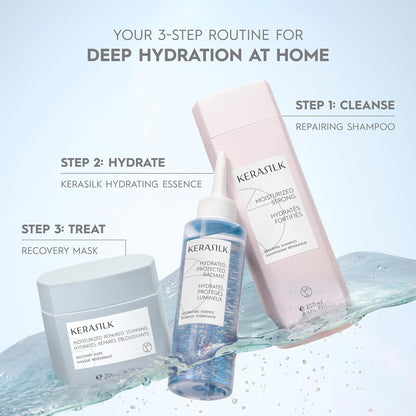 KERASILK Hydrating Essence, Rinse Treatment for Hydration & Shine, 150ml