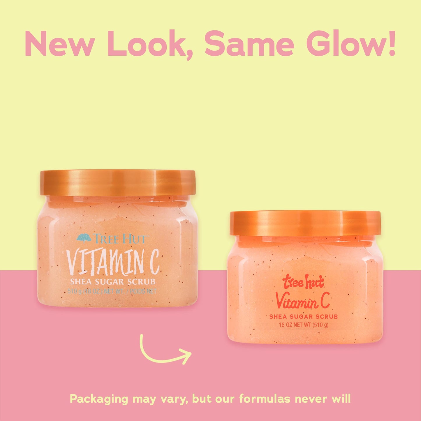 Tree Hut Vitamin C Shea Sugar Scrub, 18 oz, Ultra Hydrating and Exfoliating Scrub for Nourishing Essential Body Care