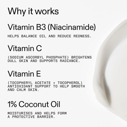 The INKEY List Vitamin B, C And E Moisturizer, Daily Moisturizer for Healthy Looking Skin, Vegan, Cruelty-Free, 1.7 oz