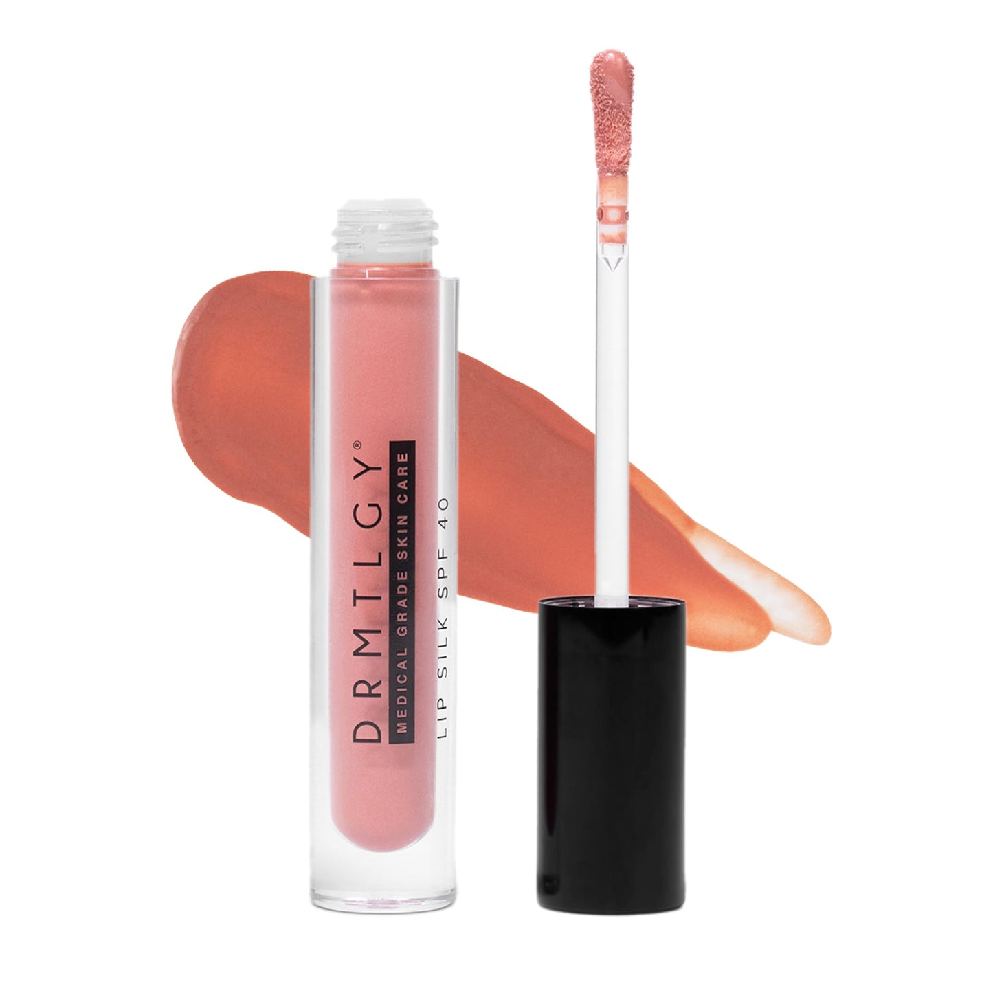 DRMTLGY Lip Silk SPF 40, Soft – Tinted Lip Balm & Lip Oil with Mineral Sunscreen, Hydrating Lip Care with SPF, Non-Sticky Lip Gloss for Women, Moisturizing Lip Tint, Skin Care Stick
