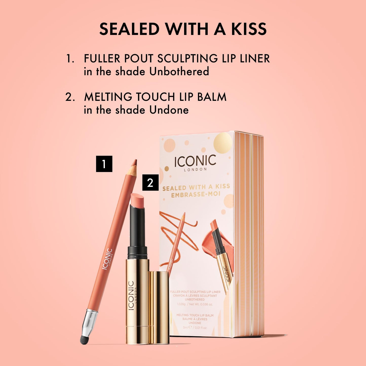 ICONIC LONDON Makeup Set for Natural Glow and Radiant Highlight, Perfect for Stocking Stuffers, Travel-Friendly, Cruelty-Free, Vegan Makeup