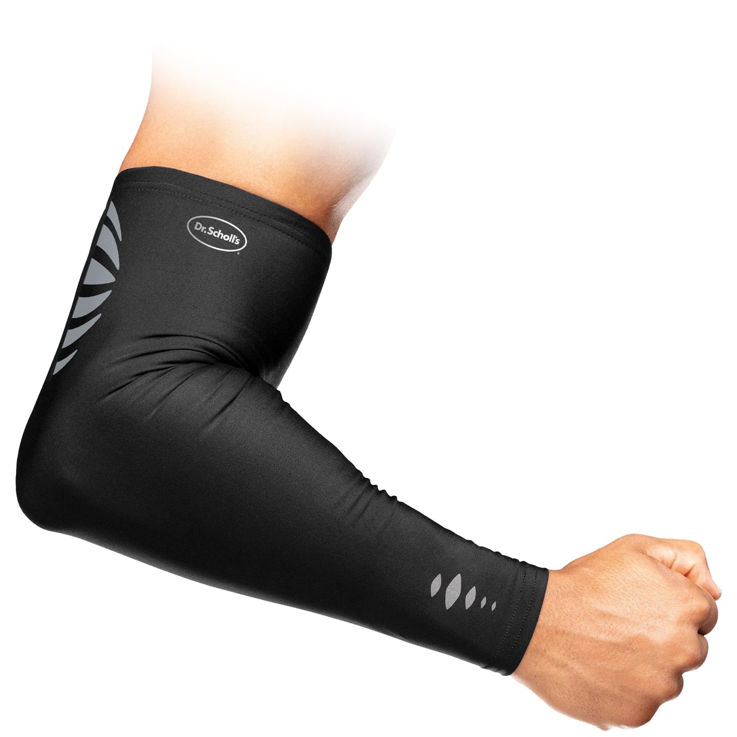 Dr. Scholl’s Compression Arm Sleeve with Breathable & Copper-Infused Fabrics for Pain Relief & Support (Size L/XL)