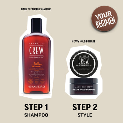 American Crew Men's Hair Pomade, Like Styling Gel with Heavy Hold & High Shine, 3 oz