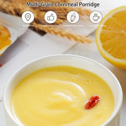 Multi-Grain Cornmeal Porridge,with Corn & Pueraria,Delicious Energy-Boosting Meal,Nutritious Hot Breakfast,Perfect for Porridge Lattes or Dessert