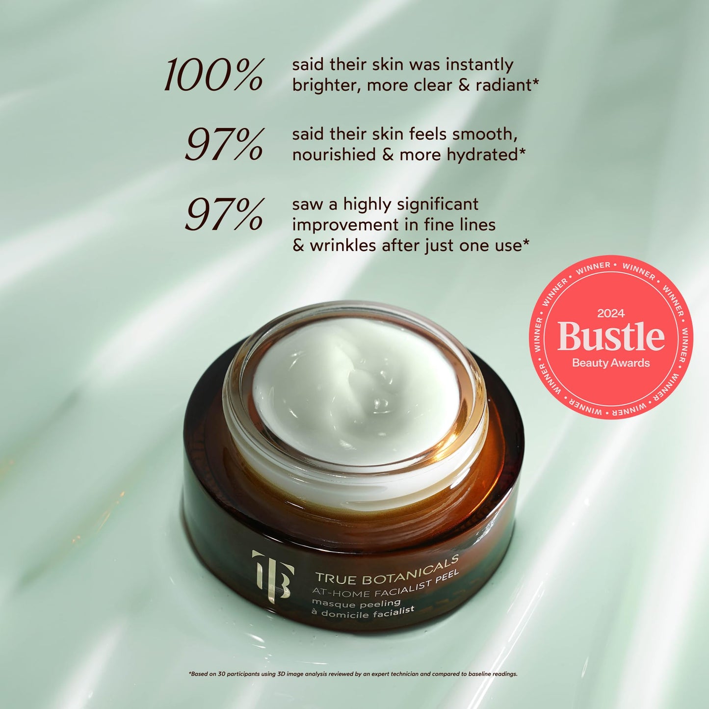 True Botanicals At-Home Facialist Peel Face Mask | Natural Exfoliating Treatment for Smooth, Radiant, Hydrated Skin | Dermatologist Tested, All Natural, Vegan, Clinically Proven | 1 fl oz | 30 ml