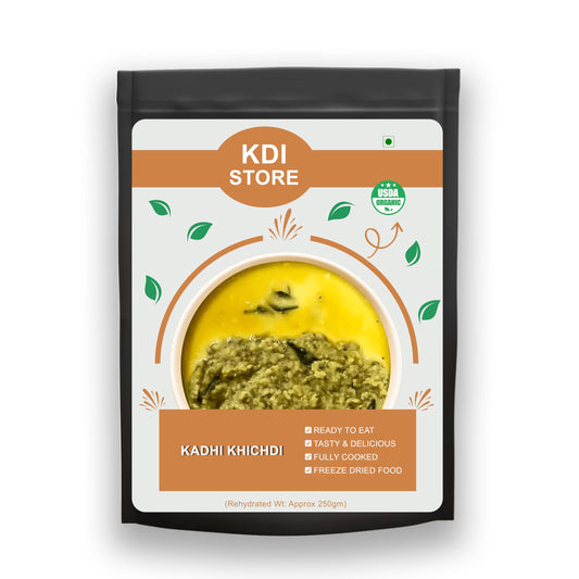 KDI Store Kadhi Khichdi, Ready to Eat Indian Comfort Food, Organic, Freeze Dried, Fully Cooked, 65g